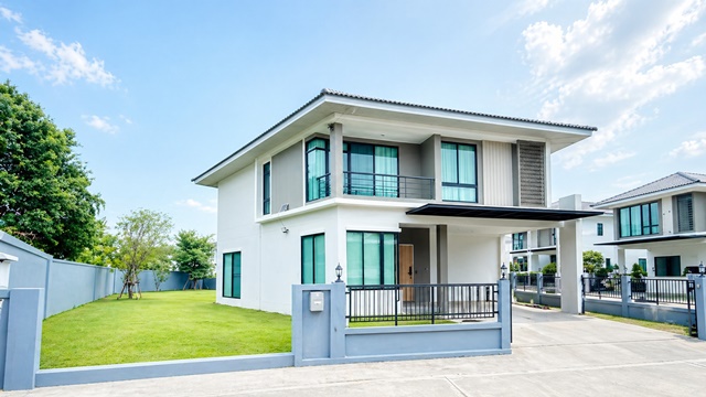 บ้านเดี่ยว 3-4นอน 4แอร์ 3 น้ำ 2 ชั้น 52 ตร.วา.210 ตร.ม.ตรงปก! สามโคก-ปทุมธานี  โกลบอลเฮ้าส์  800 ม. บ้านหัวมุม แม็คโคร ปทุมธานี 900 ม