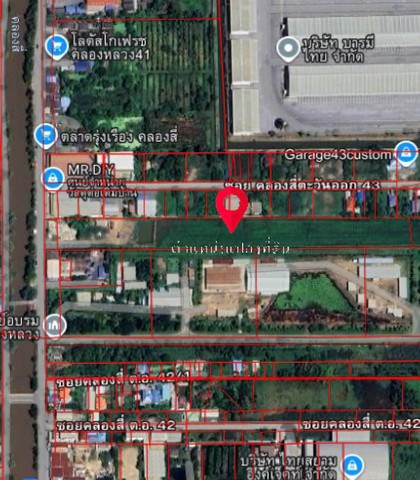 ขายที่ดิน  9-3-8.5 ไร่ ซอยคลองสี่ตะวันออก43  คลองหลวง  ปทุมธานี