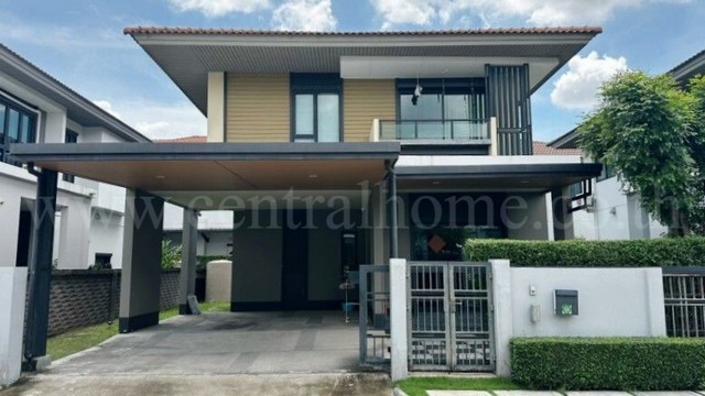 ให้เช่า บ้านเดี่ยว เศรษฐสิริ วงแหวน - ลำลูกกา สไตล์โมเดิร์น พร้อมอยู่