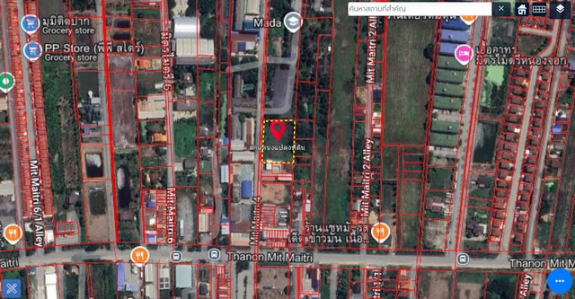 ขายที่ดินเปล่าหนองจอก ถ.มิตรไมตรี เนื้อที่ 1-3-29 ไร่ แขวงกระทุ่มราย  เขตหนองจอก