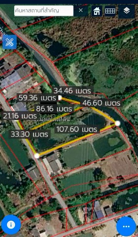 ที่ดินแปลงสวย 2 แปลงติดกัน ทำเลทอง EEC บางผึ้ง-บางปะกง ติดถนน  เนื้อที่ รวม 3-0-33 ไร่