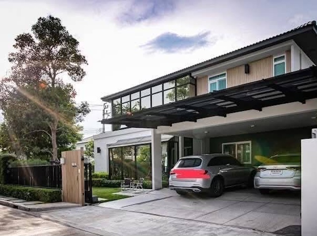 BH4112 ให้เช่าบ้านหรู Mantana Westgate by Land & Houses บางบัวทอง นนทบุรี บ้าน Modern Luxury Built-In หินอ่อนแท้
