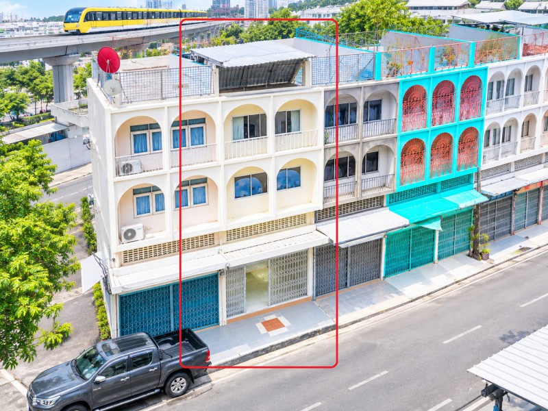 260927mstawpn ให้เช่า สำนักงาน รพ.เวชธานี โรงแรม ให้เช่าอาคารพาณิชย์ 4 ชั้น ลาดพร้าว103-113 18ตร.ว.  280ตร.ม. 3-4นอน 3น้ำ  MRTบางกะปิ 598