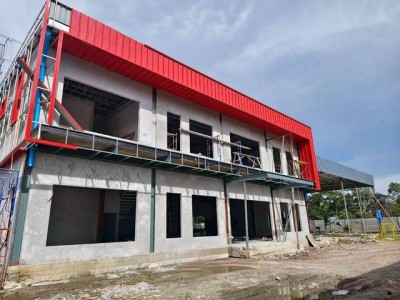 ขายและให้เช่าโรงงานสร้างใหม่ใกล้นิคมเกตเวย์ฉะเชิงเทรา ผังม่วงลาย บนเนื้อที่ดิน 4 ไร่ (สามารถขยายพื้นที่เพิ่มได้)