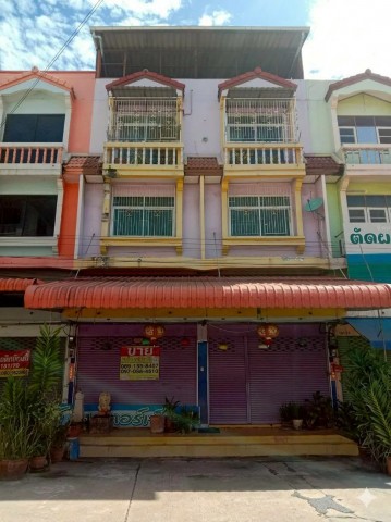 ขายอาคารพาณิชย์ 2 คูหา 3.5  ชั้น 32  ตร.วา  ทำเลดีแต่งสวย หน้าตลาดทรัพย์เจริญ กระทุ่มแบน  สมุทรสาคร